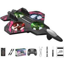Skyriders RC Jet Toy with 360 Flips, LED Lights & Foam Body – Compatible with standard RC systems