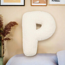 Letter Plush Pillow, Hugging Initial Throw Pillow, A-Z Alphabet Decor for Bed, Couch, Sofa, Bedroom & Living Room