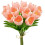 Artificial Tulips Light Pink 12 Stems 13.5 Inch 1