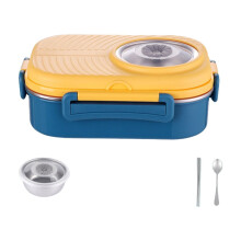 Boîte à lunch en acier inoxydable - Contenant alimentaire isotherme pour l'école, sac à lunch réutilisable pour les pique-niques à la plage et