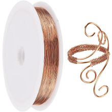 Copper jewelry wire rose gold 0.3mm 100m