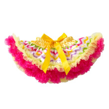 AWZXDE Girls Rainbow Tutu Skirt For Girls Birthday Party Performance A Line Skirt With Bowknot Cute Printing Yellow