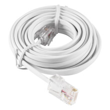 Qilidiba RJ11 6P4C to RJ45 8P4C Modular Phone Internet Extension Cable 3 Meter
