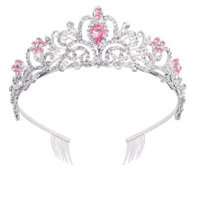 Sparkling Crystal Tiaras Crowns Headpiece for Weddings and Birthday Parties with Rhinestones for Banquet Dressingup