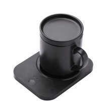 Self Heating Coffee Mug Warmer Set With Wireless Smart Charging Technology Includes Lid For Desktop Home Use Ideal For Coffee Lovers