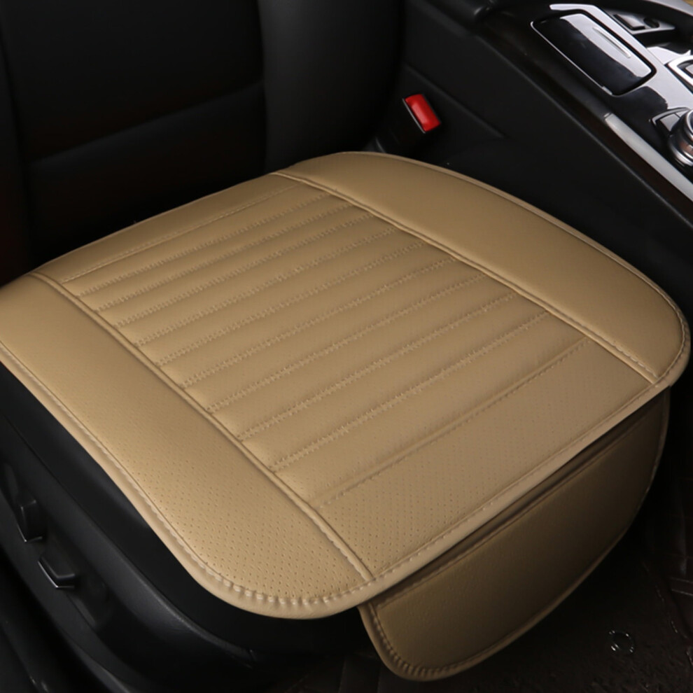 Universal Front Car Seat Cover With Perforated Breathable Faux Leather, Non-Slip Design, And Storage Pocket For Most Vehicles 9329345333415