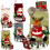 Weihnachtsstrumpf-Set, 4 dekorative Designs, 19 x 31 cm 1