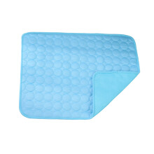 Summer Dog Cooling Mat Washable Ice Silk Self Cool Pad for Medium Dogs and Cats, 15x11in Pet Sleeping Pad for Crate, Bed