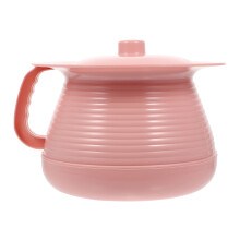2Pcs Portable Pink Adult Urinal Pail Pot with Lid Durable PP Material