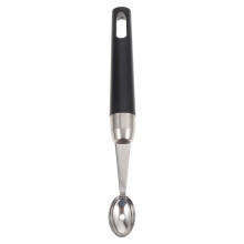 3Pcs Black Stainless Steel Digging Spoon Fruit Scoop for Kitchen