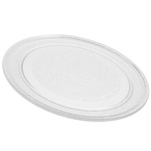 Sturdy White Glass Microwave Turntable Plate Compatible with Most Microwaves