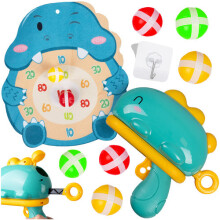 Dinosaurier-Schießspiel für Kinder, Schaumstoffbälle & Schild