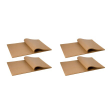 200Pcs Non-Stick Parchment Paper Sheets Light Brown Kitchen Baking