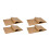 200Pcs Non-Stick Parchment Paper Sheets Light Brown Kitchen Baking 1