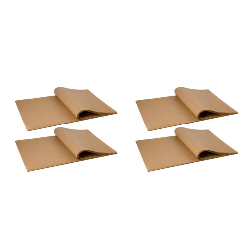 200Pcs Non-Stick Parchment Paper Sheets Light Brown Kitchen Baking