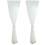 Chic Star Pattern Short Curtains White 1set 1