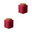 2Pcs Red Ceramic Tea Storage Container with Seal Lid for Loose Tea 1