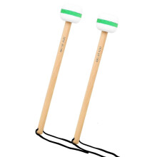 1 Pair Felt and Wood Drumsticks Professional Drum Stick Instrument Accessories for Professional Drummers and Beginners
