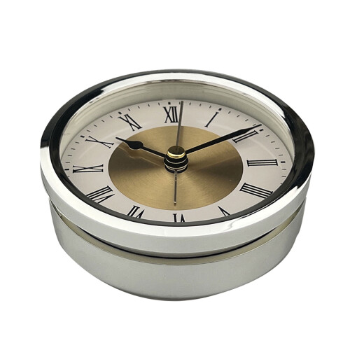 89mm Roman Numeral Clock Insert – ABS, Golden or Silver