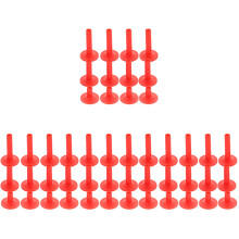 48Pcs Lightweight Red Plastic Cymbal Sleeves for Drum Kit Accessories