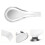 1Pc Stainless Steel Spoon Rack Silver Durable Non-Slip Spoon Pad 2