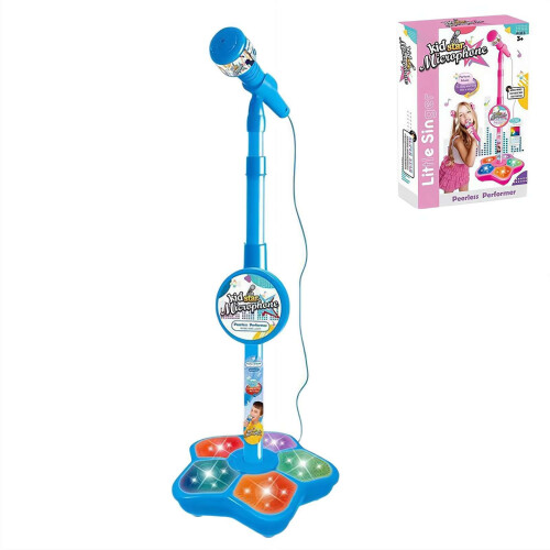 Kids Karaoke Machine with Stand and Flashing Lights