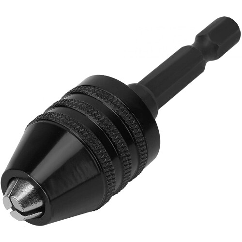 Keyless Chuck Conversion Tool, Drill Chuck, 1/4 Keyless Drill Chuck, Small Drill Adapter for Mini Power Drill Impact Driver
