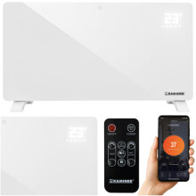 Electric Glass Heater, 2500W, WiFi & Remote Control