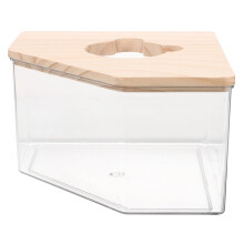 Clear Acrylic Hamster Sand Bath Container Durable and Smooth for Storage and Bathing