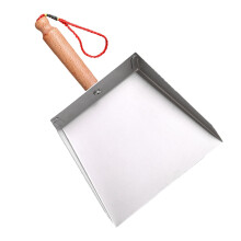 Dust Pan Stainless Steel Mini Silver for Children with Simple Design 1Pcs