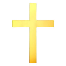 18pcs Baptism Cake Toppers Acrylic Cross Cupcake Toppers Gold Crossing Cake Charm for Baby Shower Birthday Wedding Party Christian Decorations