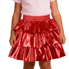 AWZXDE Girls Carnival Sequin Skirt With Glitter Three Tier Cake Design Party Wear Tutu Skirt RD3