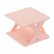 Pink Shoe Rack Thickened Wide Stackable 10.6x10.2x6.5in