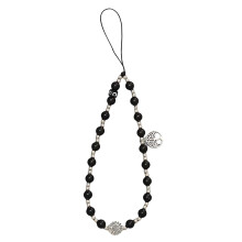 Cute Beaded Phone Charm Bracelet – Stylish Phone Strap Wristlet with Pearl Beads Camera Strap for Women, Trendy Short Phone Chain Accessory