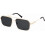 Γυαλιά ηλίου Retro Polarized Square για γυναίκες και άνδρες, μεγάλα μεταλλικά γυαλιά ηλίου 1