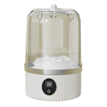 Mini Rechargeable Washing Machine Underwear White,Underwear Washer Portable Rechargeable Cordless Washing Machine 1L Capacity White High Efficiency