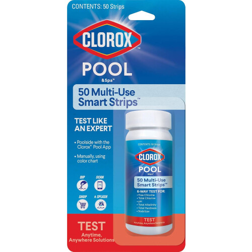 Swimming pool care assistant, 50 test strips