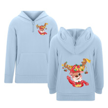 Kids Boys Printed Hooded Pullover Sweatshirt – Zipper Eyelet Design With Front Pocket, Casual Streetwear Style Hoodie, School Outfit And Playwear