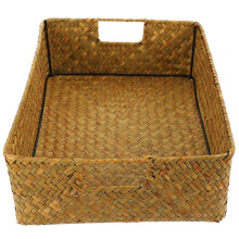 Storage Basket Fruit for Kitchen Wicker Tray Laundry Hamper with Lid Child Bride