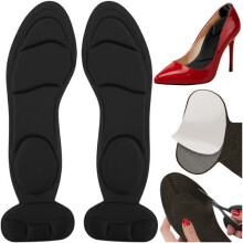 Einlegesohlen für High Heels, schwarzer Schaumstoff, Größen 35-42