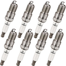 8-Pack Iridium Spark Plugs Compatible with Hummer H2/H3/H3T, Isuzu Ascender, Pontiac G8/GTO, Saab 9-7x, 4.8L–6.2L V8, Replaces 3186 & TR5GP