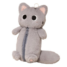 Cat Pencil Case Fluff Plush Cute Puppy Bunny Pencil/Pen Soft Cosmetic Bag Tote/Travel Organizer Large Capacity