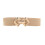 Damesriem van legering met brede taille, 65 cm 1