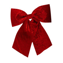 Christmas Velvet Bow Rustic Wreath Ribbon Holiday Ornament Velvet Material for Seasonal Bar Decor