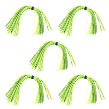 Fishing Skirt for Lures Silicone jigs Skirt Fishing Skirt Baits Fishing jigs Baits Skirt 5 Bundles Trout Fishing Skirt Set
