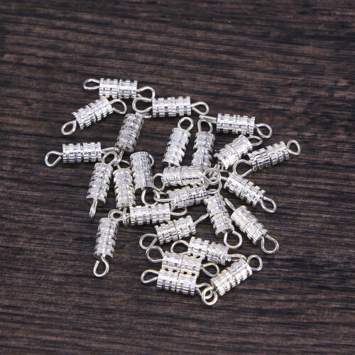 20 Unidades Cierres Tipo Tuerca Barril Para Collar Pulsera Cadena 2