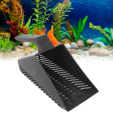 Paletta in plastica nera per sabbia da acquario, 22 cm, paletta per ghiaia per acquario