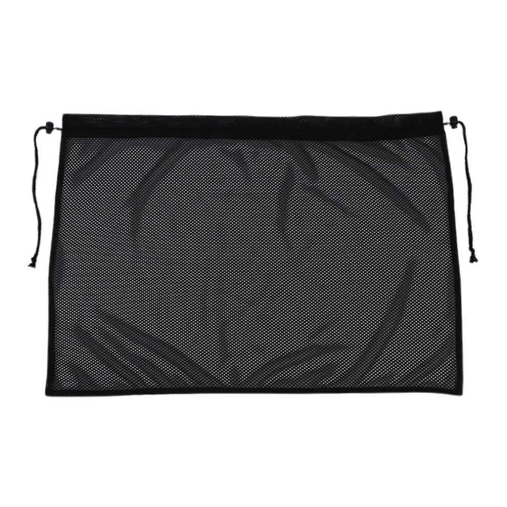 Qenashaing 70X50cm Mesh Car Sunshade With Suction Cups, Uv/Heat Blocking, Adjustable Drawstring, Compatible With Sedan & Suv Side Windows Black 9555307655268