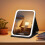LED Makeup Mirror, Portable & Foldable with Light, Desktop Fill Light for Dorm/Office – Compatible with USB power 1