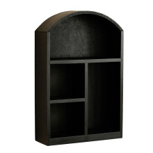 Rangement de bureau compact en bois avec armoire vitrée pour produits cosmétiques : design compact et peu encombrant